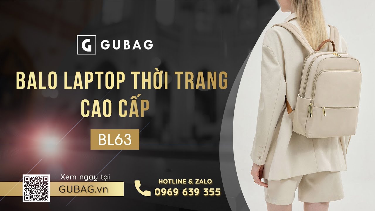 Balo laptop nữ 14 inch hàng hiệu GB-BL63