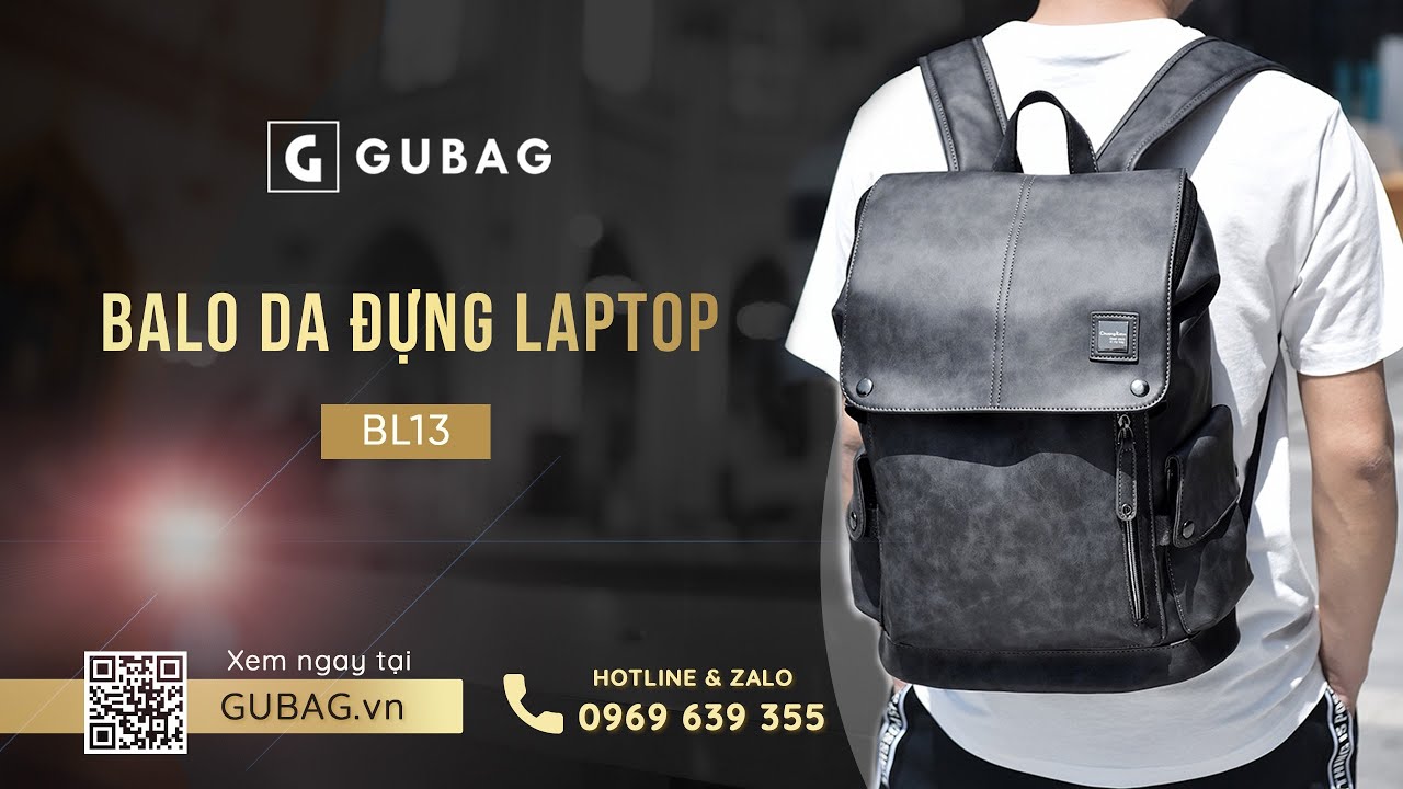 Balo da đựng laptop cao cấp GB-BL13