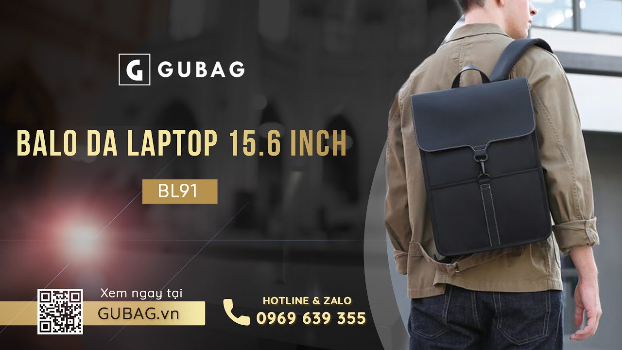 Balo da laptop 15.6 inch công sở GB-BL91