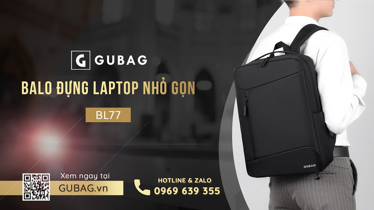 Balo đựng laptop nhỏ gọn GB-BL77