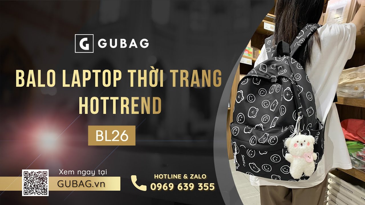 Balo học sinh cấp 3 thời trang nữ GB-BL26