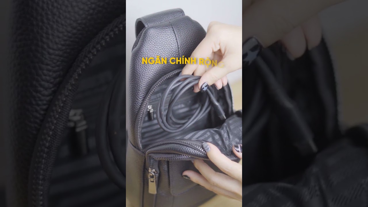 Túi đeo chéo nam da thật hàng hiệu GB-TC40