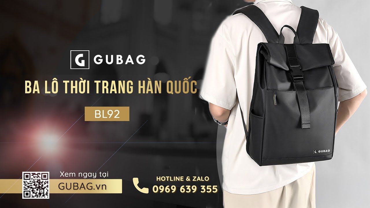 Ba lô thời trang hàn quốc nắp cuộn GB-BL92