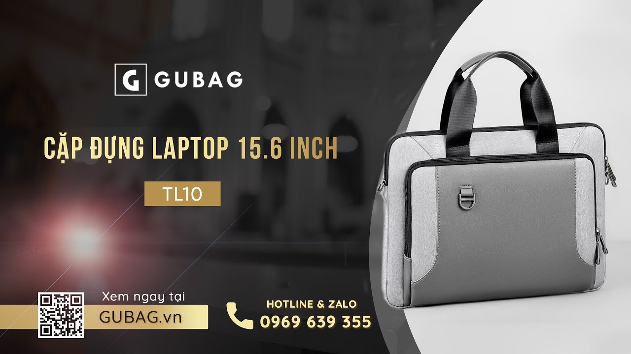 Review Cặp đựng laptop 15.6 inch có dây đeo chéo GB-TL10