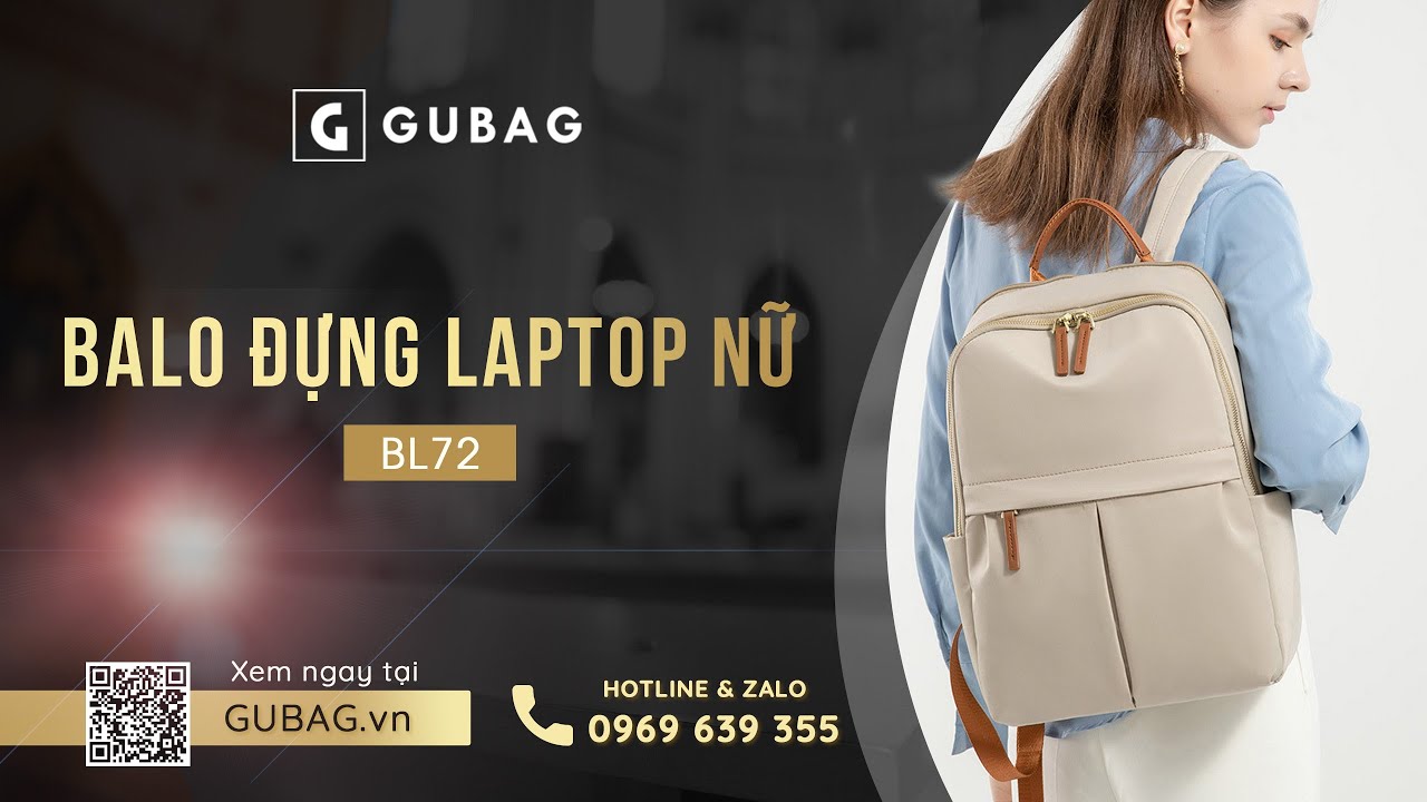 Balo đựng laptop nữ đẹp GB-BL72
