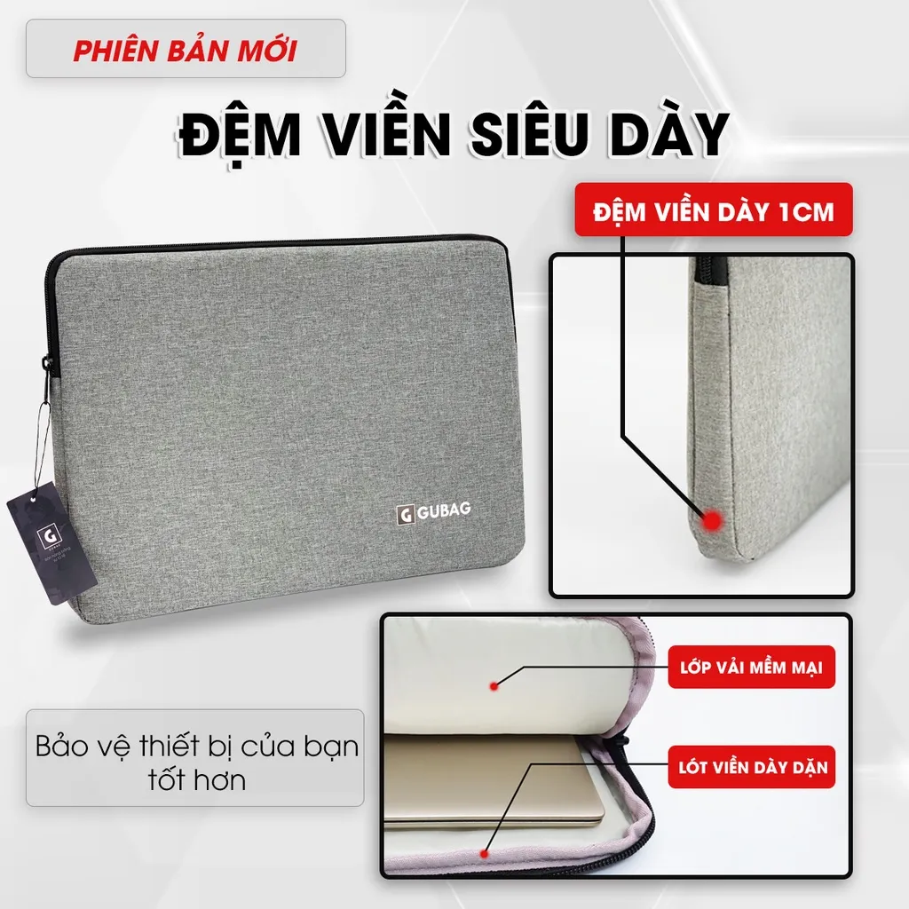 Túi chống sốc laptop, macbook bền đẹp GB-CS02 1