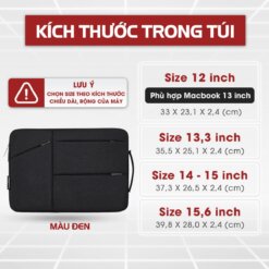 Túi chống sốc laptop có 3 ngăn ngoài GB-CS07