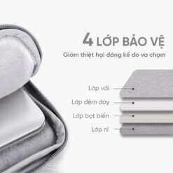 Túi chống sốc laptop có 3 ngăn ngoài GB-CS07