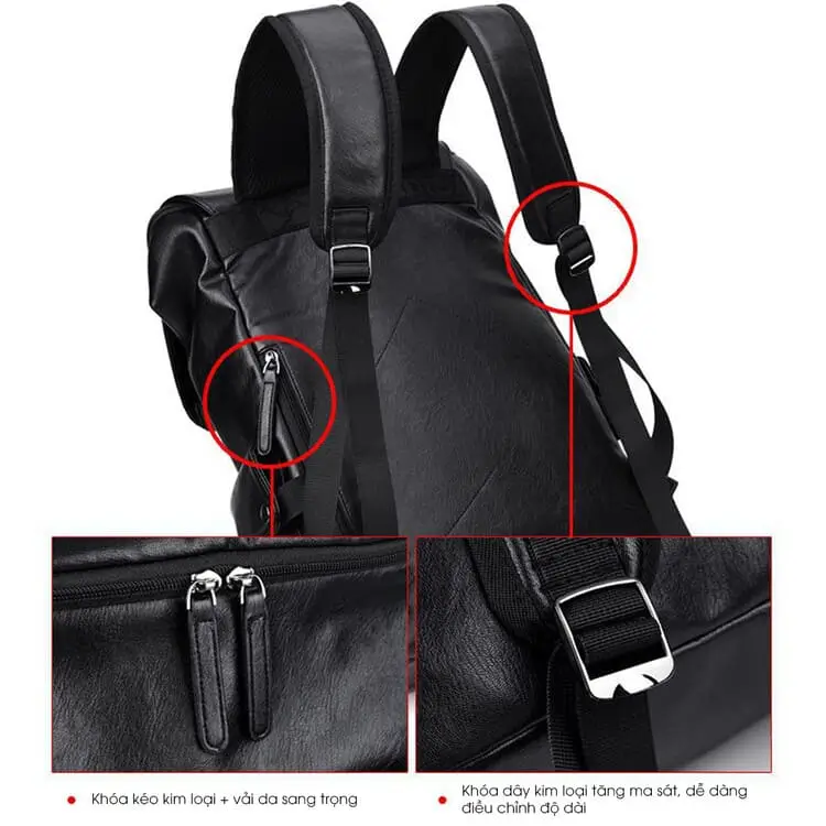 Balo da đựng laptop cao cấp GB-BL13 18 Balo Da Dung Laptop Gb Bl13 8