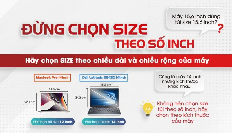 Hướng dẫn chọn size túi chống sốc Gu Bag