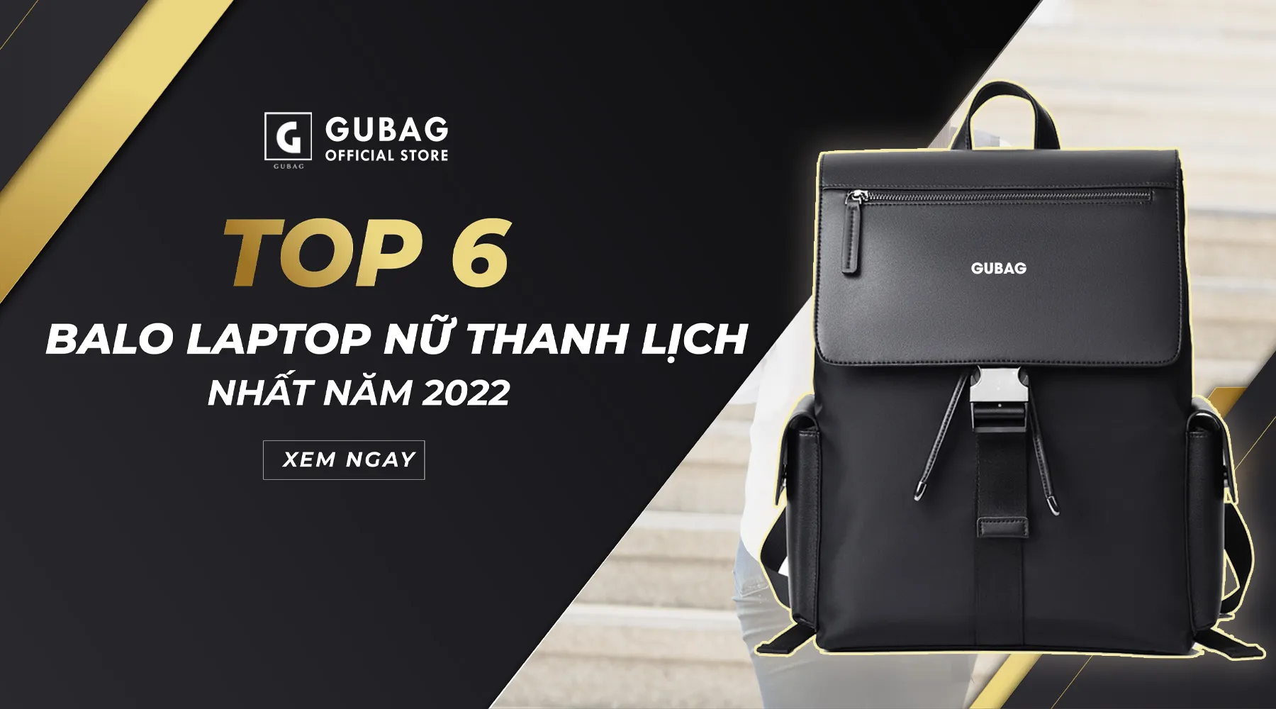 Top 6 balo laptop nữ dễ thương thanh lịch nhất năm 2022