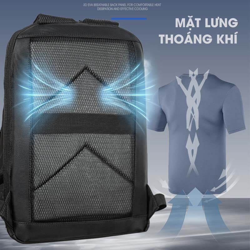Balo laptop 14 inch nhỏ gọn GB-BL09 23 Balo Laptop 14 Inch Nho Gon Gb Bl09 A2 Nhe
