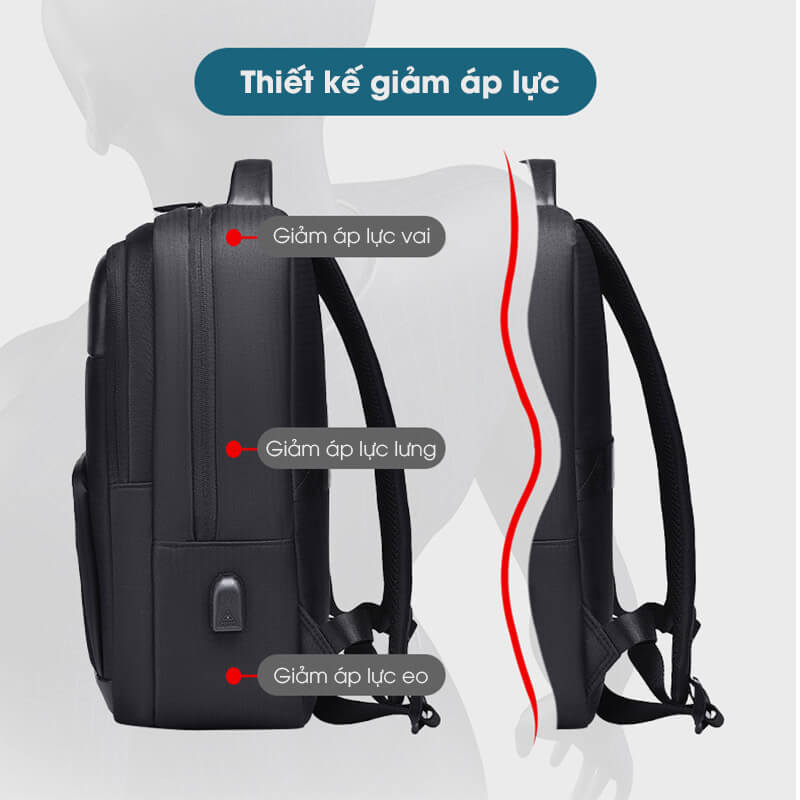 Balo Gu bag nam hàng hiệu công sở GB-BL75 20 Balo nam hàng hiệu công sở GB-BL75