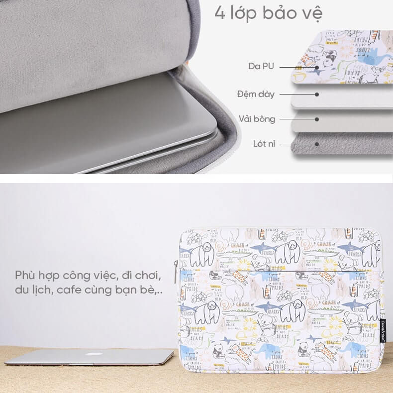 Túi chống sốc laptop đẹp GB-CS09-DV 22 Túi chống sốc laptop đẹp GB-CS09-DV