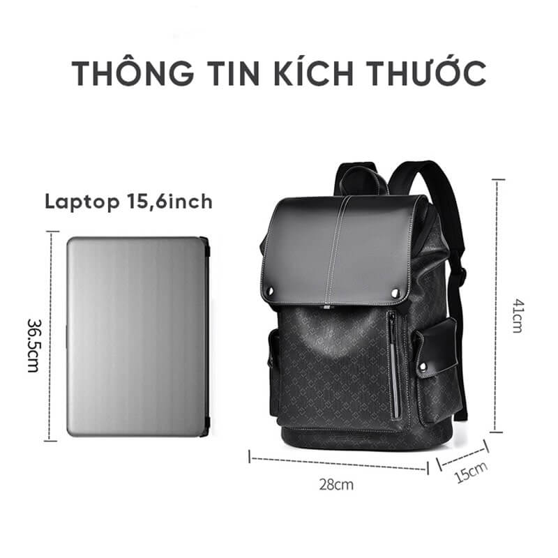 Balo thời trang nam hàng hiệu GB-BL12 39 Balo thời trang nam hàng hiệu GB-BL12