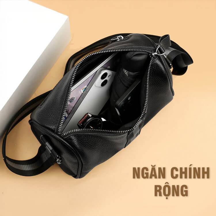 Túi đeo chéo nam da cao cấp GB-TC33 38 Tui Deo Cheo Nam Da Cao Cap Gb Tc33 A