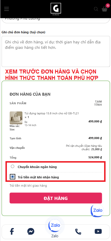 Huong Dan Dat Hang Website Gubagvn 33
