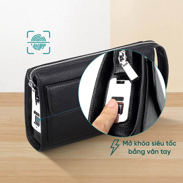 Túi cầm tay nam da bò GB-CL04 29 Tui Cam Tay Nam Da Bo Gb Cl04 5