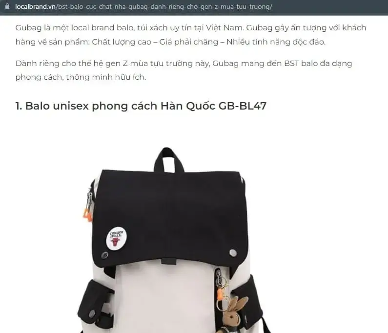 Truyền thông báo chí nói gì về Gubag? 5 Local Brand Vn Gu Bag 2